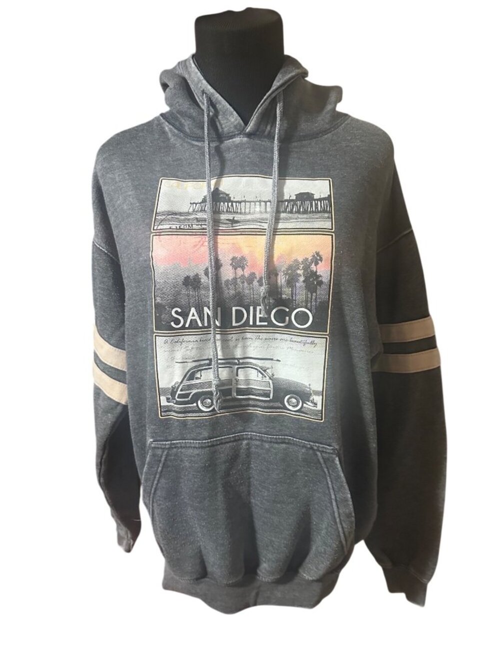 Vintage Collection San Diego California gray hoodie size M